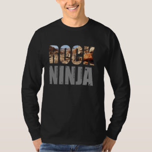 Geology Rock Ninja Funny Rock Collecting T-Shirt