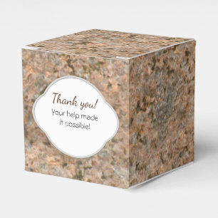 Geology Rock Texture Label with any Text Favour Box