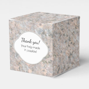 Geology Rock Texture Label with any Text Favour Box