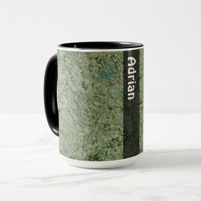 Geology Rock Texture with Name Mug (Front Left)