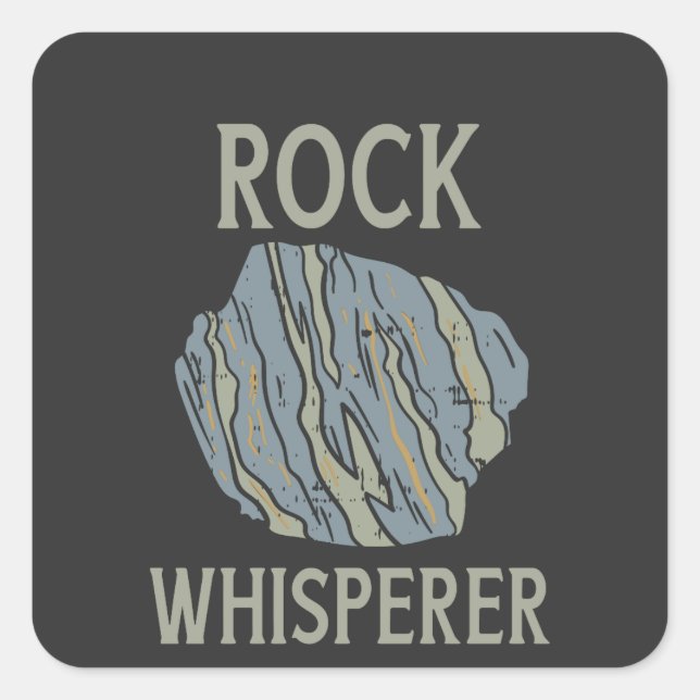 Geology - Rock Whisperer Square Sticker (Front)