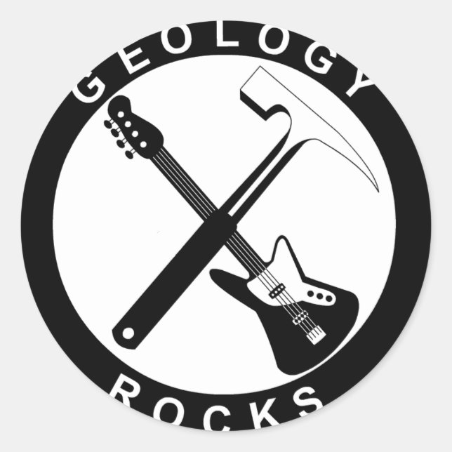 Geology Rocks Adhesive S Classic Round Sticker (Front)