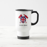"Geology Rocks" British Flag Rock Hammer Logo