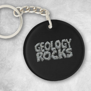 Geology Rocks Earth Science Pun Geologist Key Ring