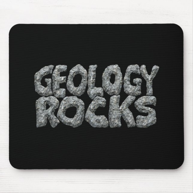 Geology Rocks - Earth Science Pun Mouse Mat (Front)