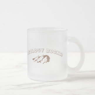 Geology Rocks! Frosted Glass Coffee Mug