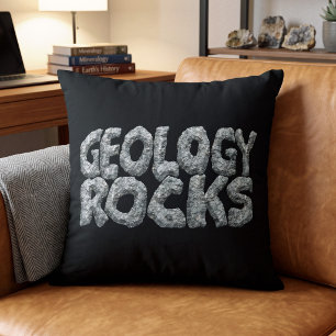 Geology Rocks - Geeky Humour Earth Science Novelty Cushion