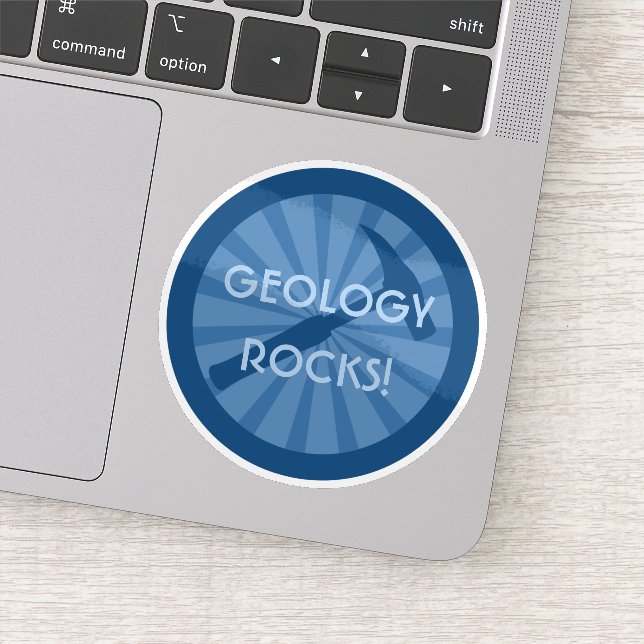 Geology Rocks! Geologist's Hammer Badge Vinyl (Detail)