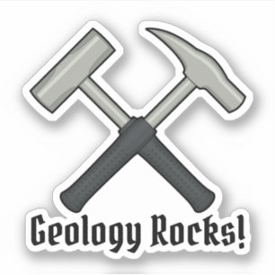 Geology Rocks!  Geologist's Hammer Logo Vinyl