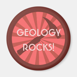 Geology Rocks! Hammer Badge Magnet