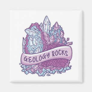 Geology rocks invitation magnet