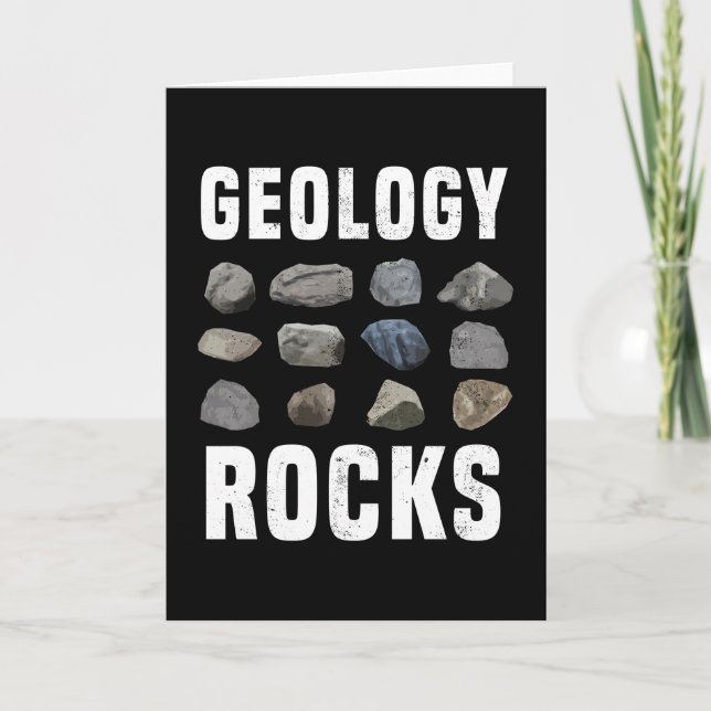 Geology Rocks Mineral Gift for Geologist Card (Front)