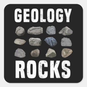 Geology Rocks Mineral Gift for Geologist Square Sticker