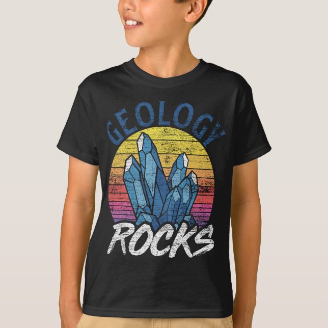 Geology Rocks Retro Geology  T-Shirt (Front)