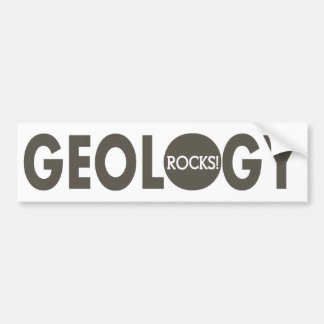 Geology rocks slogan bumper sticker