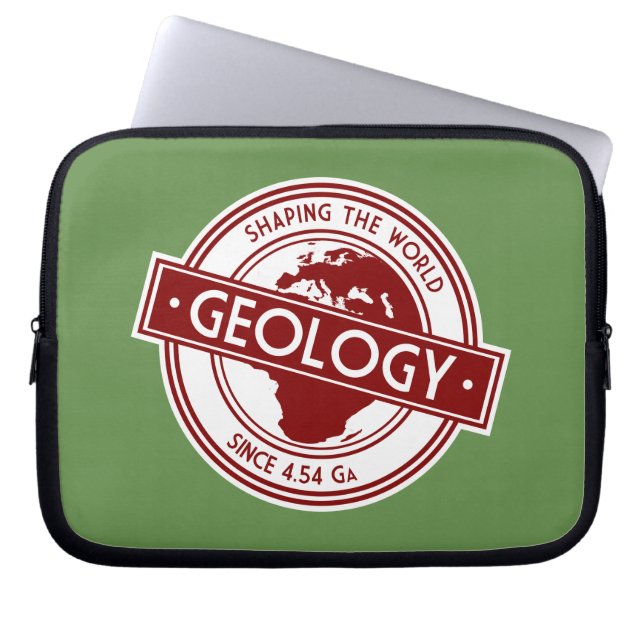 Geology- Shaping the World Badge (Europe/Africa) Laptop Sleeve (Front)