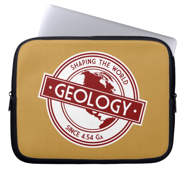 Geology- Shaping the World Badge (North America) Laptop Sleeve (Front)