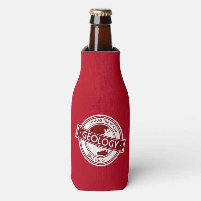Geology- Shaping the World Logo (Asia/Australia) Bottle Cooler (Bottle Front)