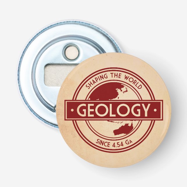 Geology- Shaping the World Logo (Asia/Australia) Bottle Opener (Front)