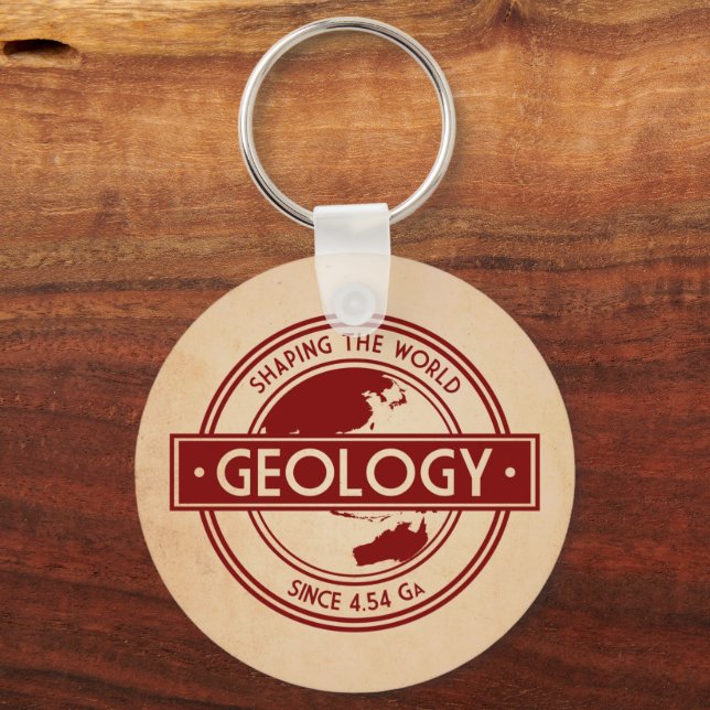 Geology- Shaping the World Logo (Asia/Australia) Key Ring (Front)
