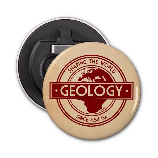 Geology- Shaping the World Logo (Europe) Bottle Opener (Front)