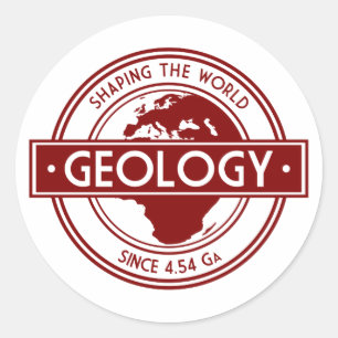 Geology- Shaping the World Logo (Europe) Classic Round Sticker