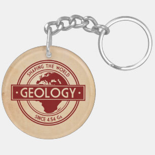 Geology- Shaping the World Logo (Europe) Key Ring
