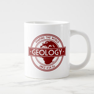 Geology- Shaping the World Logo (Europe) Large Coffee Mug