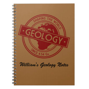 Geology- Shaping the World Logo (Europe) Notebook