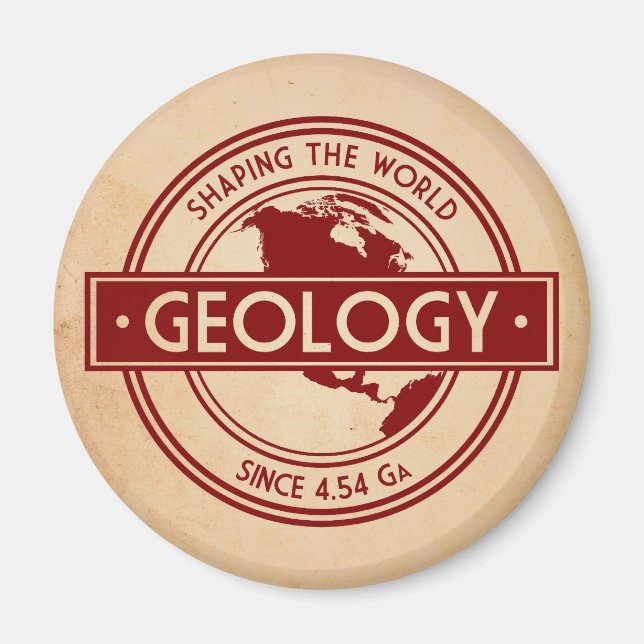 Geology- Shaping the World Logo (North America) Magnet (Front)
