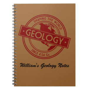 Geology- Shaping the World Logo (North America) Notebook