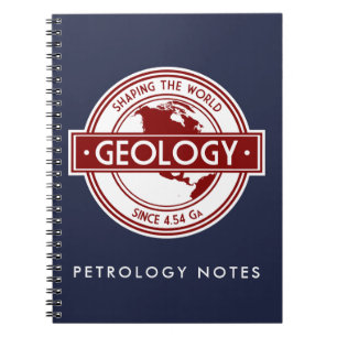 Geology- Shaping the World North America Logo Notebook