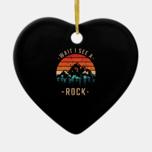 Geology - Wait I See A Rock Ceramic Tree Decoration