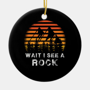 Geology - Wait I See A Rock Ceramic Tree Decoration