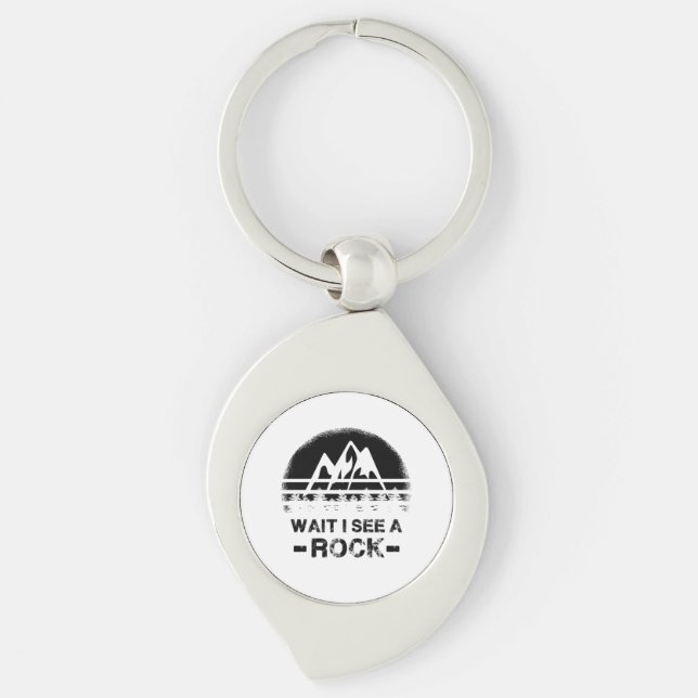 Geology - Wait I See A Rock Key Ring (Front)