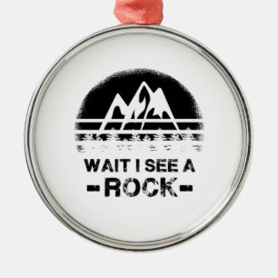 Geology - Wait I See A Rock Metal Tree Decoration