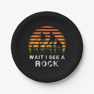 Geology - Wait I See A Rock  Paper Plate