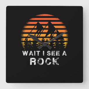 Geology - Wait I See A Rock Square Wall Clock