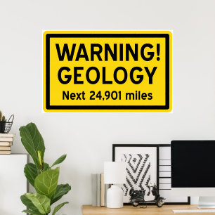 Geology Warning Sign