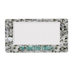 Geology White Granite Rock Texture Storage Sticker