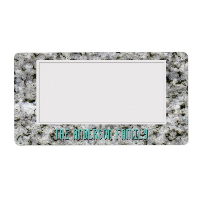 Geology White Granite Rock Texture Storage Sticker (Front)