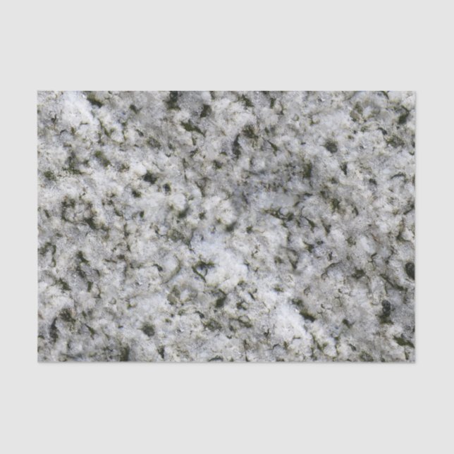 Geology White Granite Rock texture Tissue Paper (Front)