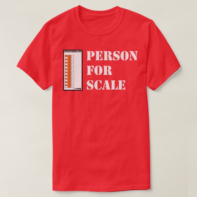 GeologyPerson For Scalewhite text for Dark s T-Shirt (Design Front)