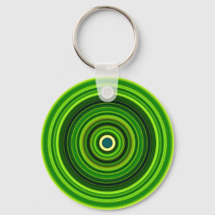 Geomagnetic Green Mandala-25436 Key Ring