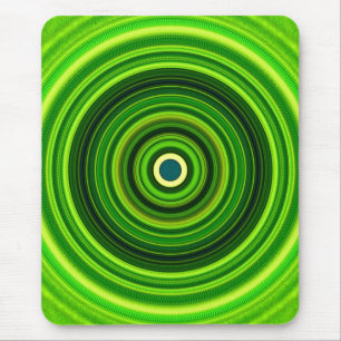 Geomagnetic Green Mandala-25436 Mouse Mat