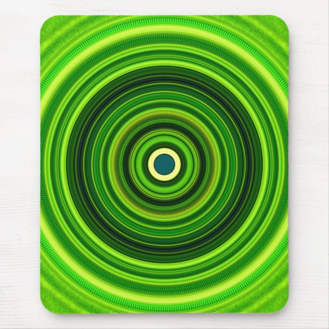Geomagnetic Green Mandala-25436 Mouse Mat (Front)