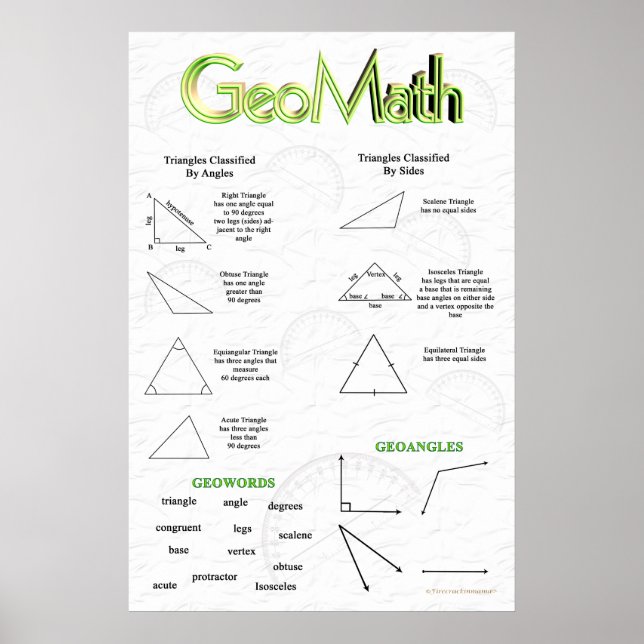 GeoMath Geometry Poster (Front)