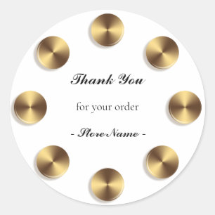 Geomertic Circles Modern design Classic Round Sticker