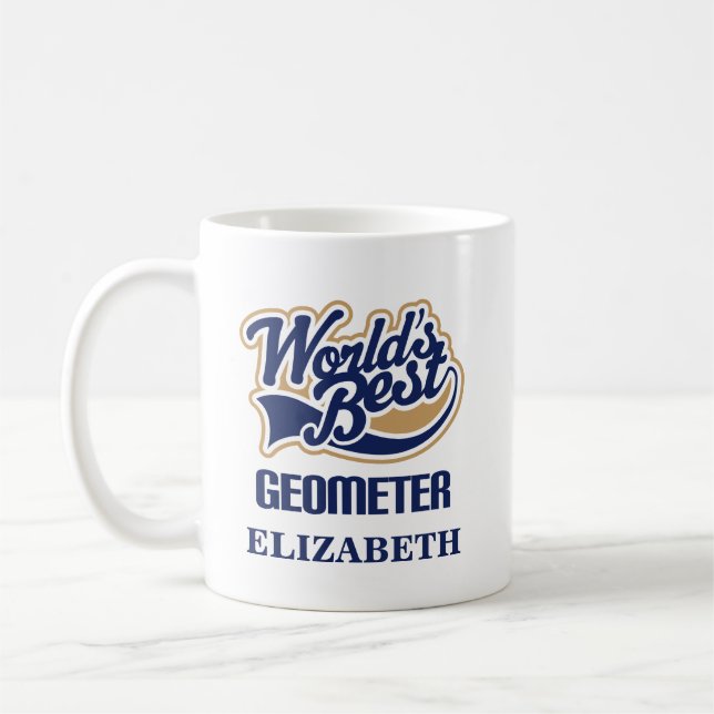 Geometer Personalised Mug Gift (Left)