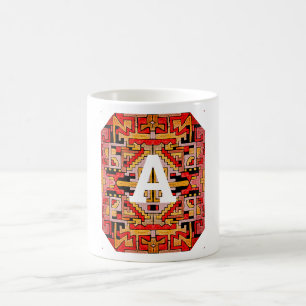 Geomethric Tribal/Ethnic Monogram Coffee Mug